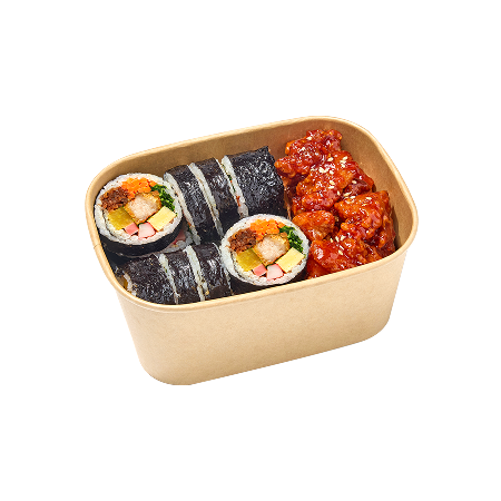 닭강정토핑김밥세트
